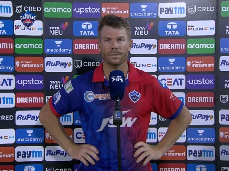 David Warner POST MATCH DC