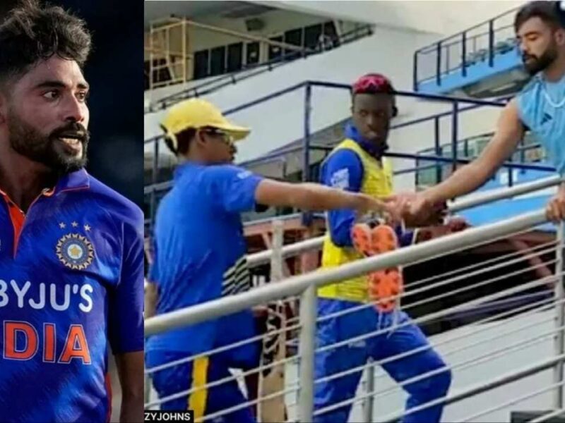 mohammed siraj GIFTED cricket KIT