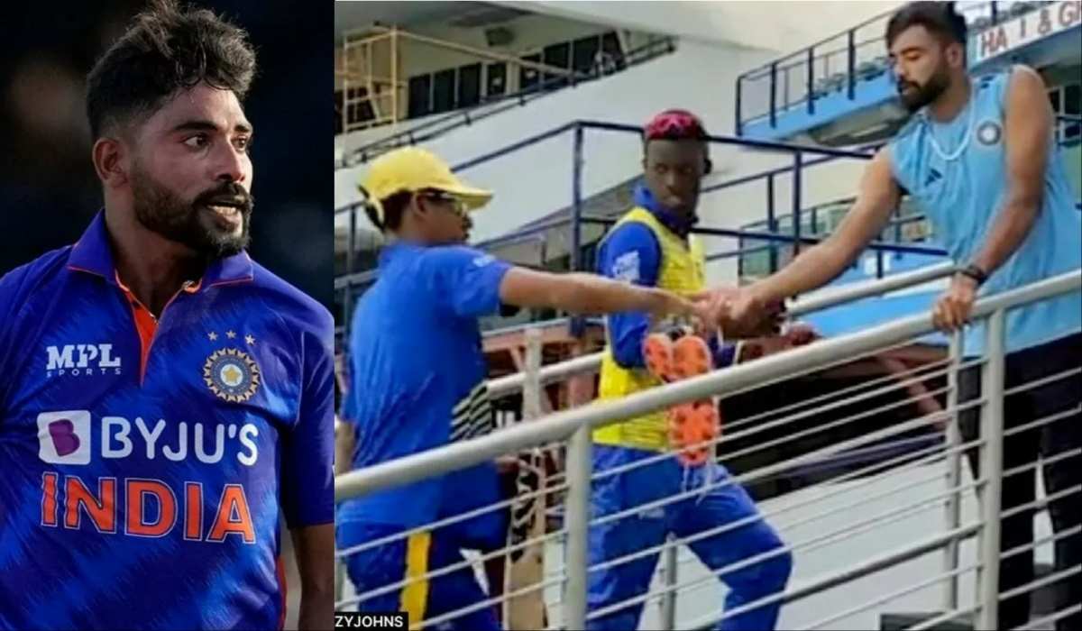 mohammed siraj GIFTED cricket KIT